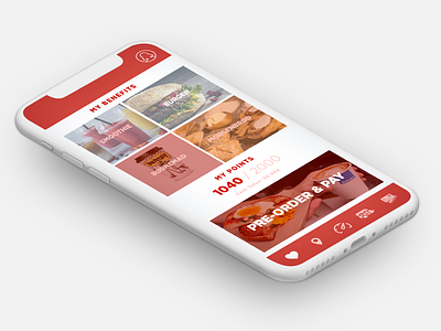 pre-order and pay service app app design convenience store danish dansk design food and beverage icons set layout membership mobile mobile app design pay points preorder profile solution ui
