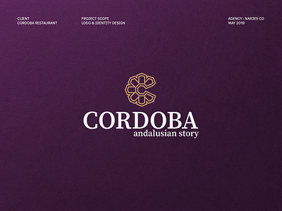 Cordoba Logo andalusia brand brand design brand identity branding food geometric geometry logo logo design logodesign octal restaurant spain