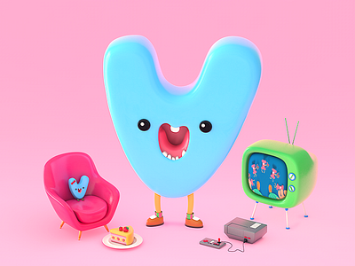 PATIV | V character 3d artwork c4d character character design cute