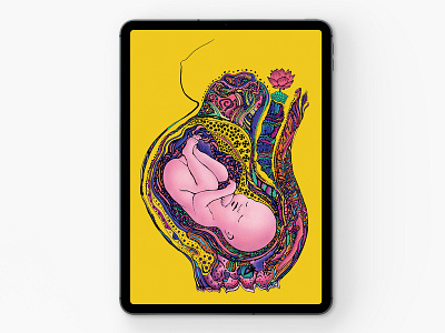Fetus artwork design drawing fetus graphic illustration potential