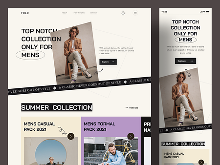 Clothing Store Website by Arafat Ahmed Chowdhury on Dribbble