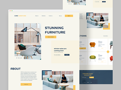 Furniture Landing page creative design design design exploration design inspiration furniture furniture website landing page minimal ui ui ux user experience user interface userinterface ux web design web ui website