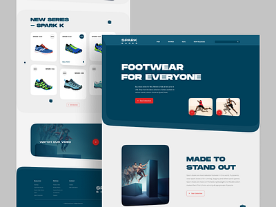 Home Page Exploration creativedesign design inspiration footwear landingpage shoe ui user experience userinterface ux web webdesign website