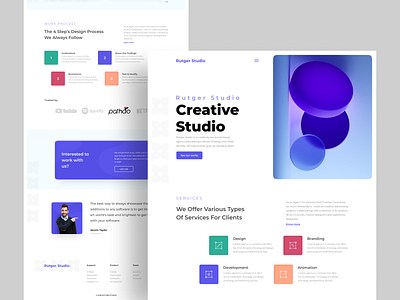 Creative Studio : Home Page Exploration