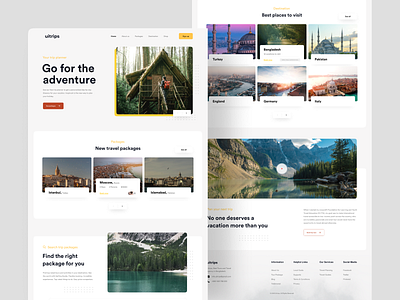 Travel Agency : Home Page Exploration