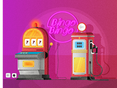 Bingo design flat illustration vector