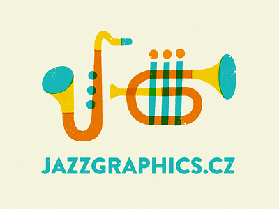 Jazzgraphics New Logo jazz logo saxophone trumpet