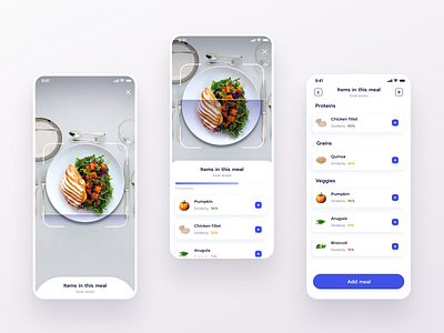 App Concept: Meal Tracker app design concept design ios app design mobile app ui ui ux