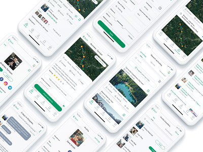 Hiking platform design hiking platform ios app design mobile app ui ux