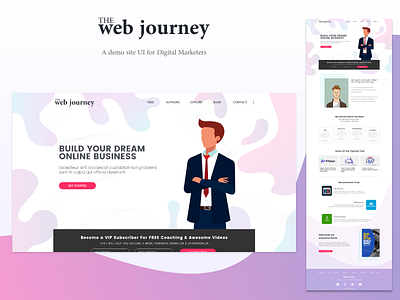 The Web Journey - A demo site UI