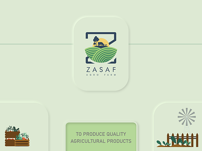 ZASAF - Agro Farm agro agro farm brand identity branding concept design logo neumorphic neumorphism vector