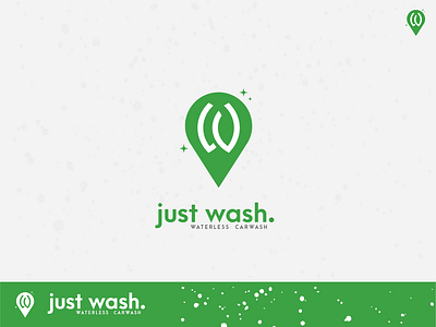 Just Wash brand brand identity branding car wash concept logo minimal minimalist logo minimalistic waterless wash