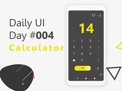 Daily UI Challenge #004 - Calculator