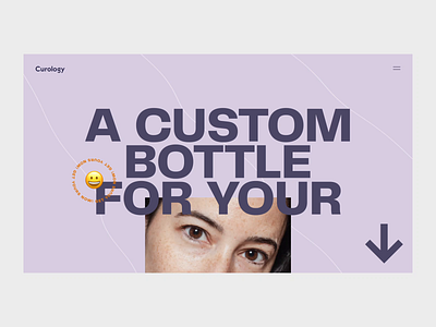 Curology 🥑 after effects animation design interface landing motion motion design typography ui web webdesign