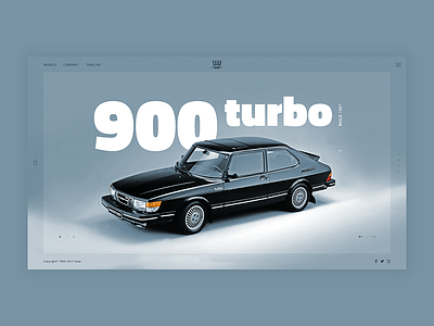 Saab 900 Turbo brand car design interface saab saab 900 ui web