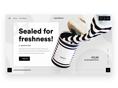 Oddhouse design dots socks webdesign webshop