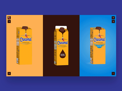 Chocomel animation chocolate chocomel drink interaction interface milk motion motion graphics product ui ux