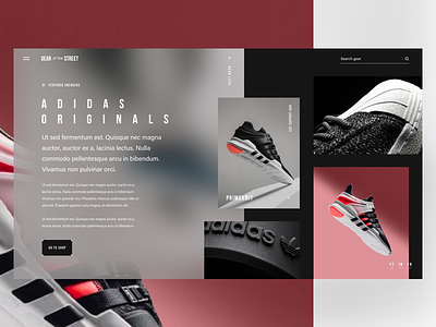 Adidas Originals - Part II - Sneakers adidas blur fashion interface retail shoes sneakers street ui ux