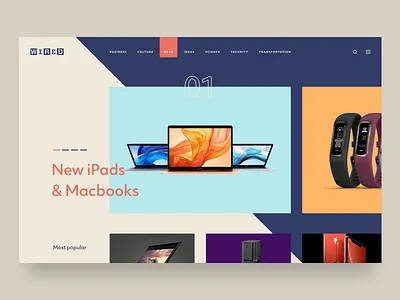 Wired.com design gadget gadgets interaction interface landing landingpage magazine tech technology ui ux web webdesign wired.com