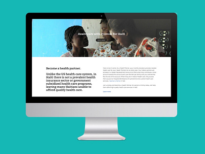 Promise for Haiti chicago landing page nonprofit