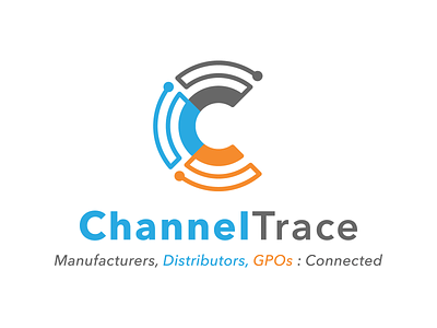 ChannelTrace Logo Design branding design icon illustration lettering logo logo design type typography vector