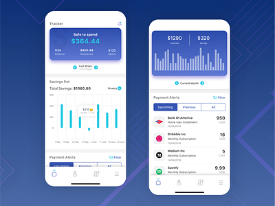 Money saver App ai app automation design iphonex ml money money app save money saving savings ui uiux ux
