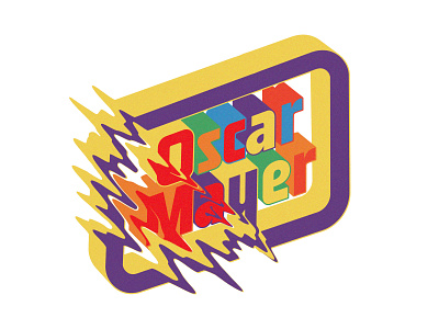 Oscar Mayer art branding design illustration lettering logo type typography vector