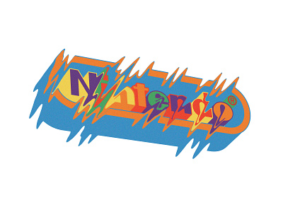 Nintendo art branding design illustration lettering logo nintendo type typography vector