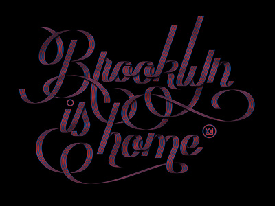 Brooklyn Is Home font lettering type type design typography vector