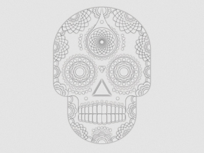 Sugar Skull art design geometry illustration vector