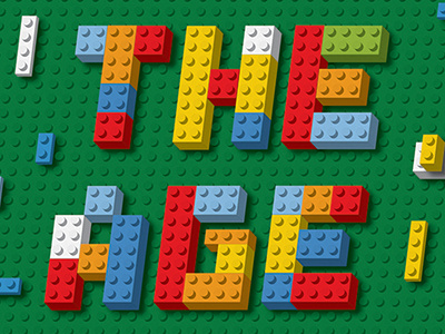 ShortList Magazine detail lego lettering type type design typography vector