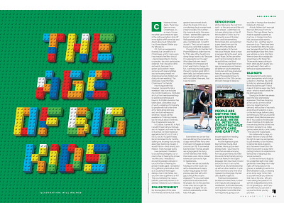 ShortList Magazine lego lettering type type design typography vector