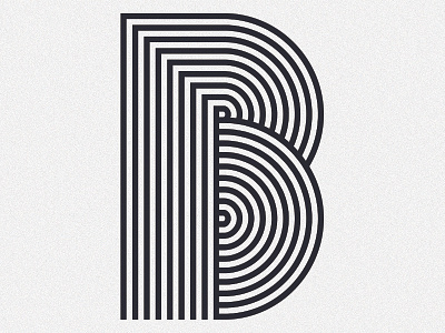 B art design font lettering type design typeface typography vector