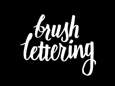 Brush Lettering brush lettering brush pen lettering type typography