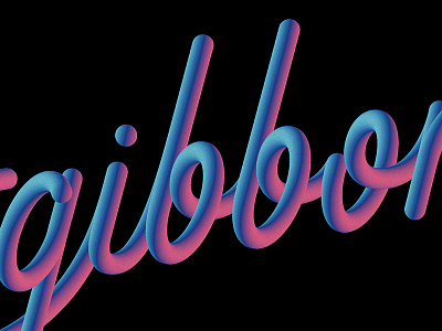 Close up of Shitgibbon design lettering shitgibbon swearing swearing britishly typography