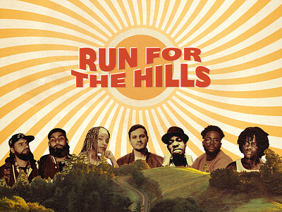 RUN FOR THE HILLS bay area flyer poster run for the hills san francisco