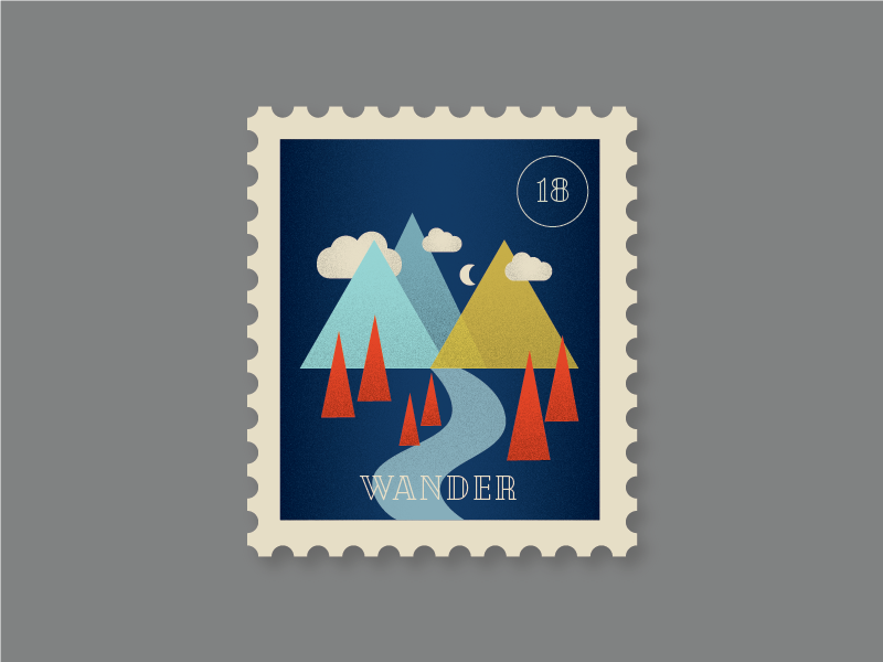 Mountain Stamp by Kayla Herzog on Dribbble