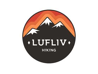 Lufliv branding hiking illustrator cc logo logodesign mountain