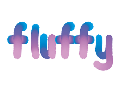 fluffy letters designeveryday fluffy illustrator lockdowndesign typography typography art
