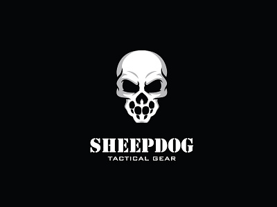 SHEEPDOG - Tactical Gear branding design gear logo paw project sheepdog shepard skull tactical upwork