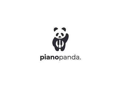 Piano Panda 99designs adobe illustrator bold clean creative design design graphic design ideas logo logo design mascot musician negative space panda panda logo piano simple strong vector youthful