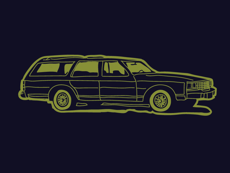 Station Wagon Logo Icon sketch handdrawn automobile