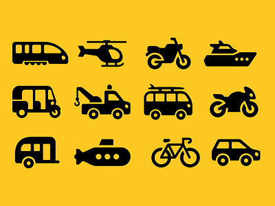Vehicle & Transportation Icons