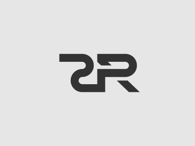 2PR logo logotype mark monogram simple typo
