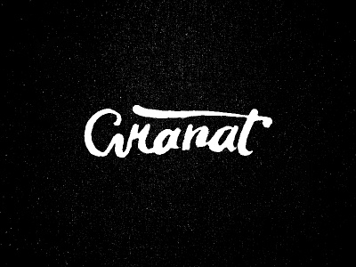 Granat raw lettering variation
