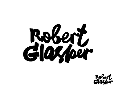 Robert Glasper lettering custom jazz lettering robert glasper type