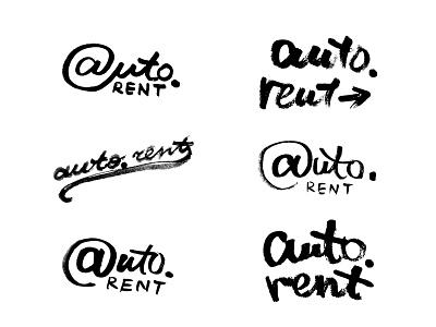 Auto.Rent all raw lettering sketches lettering raw sketches