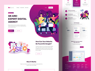 Digital Agency Landing Page I SaaS Website Design