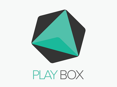 Playbox flat design logo logo concept logo design