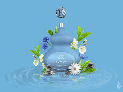 Monsoon Perfume: 3d 3d blender cg cinema4d creative graphics illustrator perfume photoshop render seasons